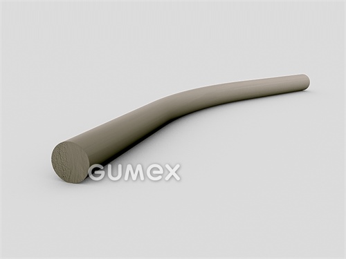 Rundes Gummiprofil, 3mm, 30°ShA, NR, -35°C/+70°C, grau, 